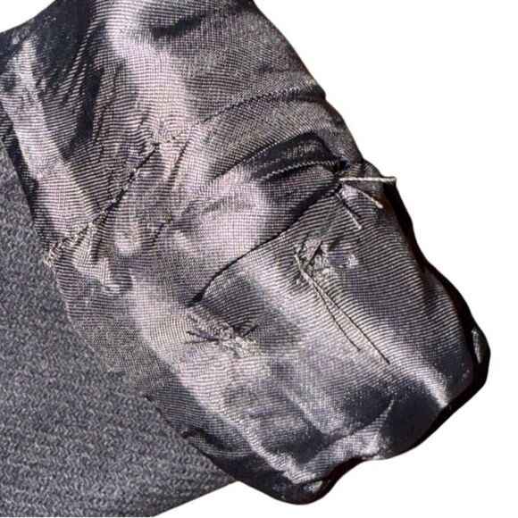 Zara Wool Blend Double Breasted Jacket Black Large - Picture 10 of 10